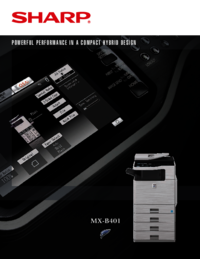 Per vedere il documento Sharp MX-B401 Brochure