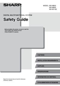 Per vedere il documento Sharp MX-M1100 Manuale Utente