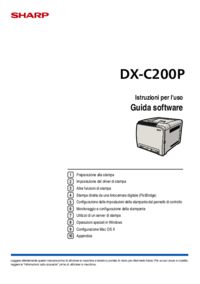 Per vedere il documento Sharp DX-C200P Manuale Utente