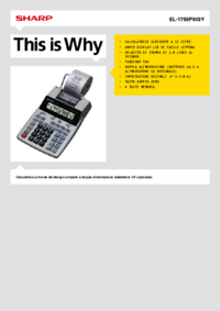 Per vedere il documento Sharp EL-1750PIIIGY Manuale Utente