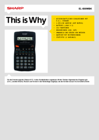 Per vedere il documento Sharp EL-500WBK Manuale Utente