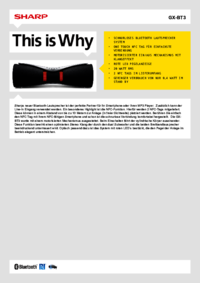 Per vedere il documento Sharp GX-BT3 Manuale Utente