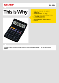 Per vedere il documento Sharp EL-125A Manuale Utente