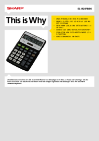 Per vedere il documento Sharp EL-R287BBK Manuale Utente