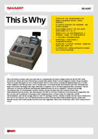 Per vedere il documento Sharp XE-A307 Manuale Utente