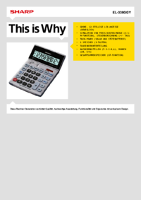 Per vedere il documento Sharp EL-338GGY Manuale Utente