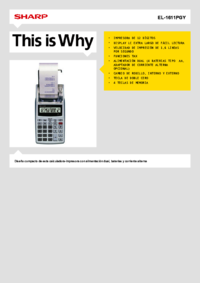 Per vedere il documento Sharp EL-1611PGY Manuale Utente