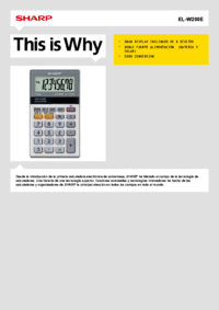 Per vedere il documento Sharp EL-W200E Manuale Utente