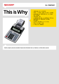 Per vedere il documento Sharp EL-1750PIIIGY Manuale Utente