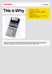 Per vedere il documento Sharp EL-1611E Manuale Utente