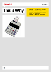 Per vedere il documento Sharp EL-1607P Manuale Utente