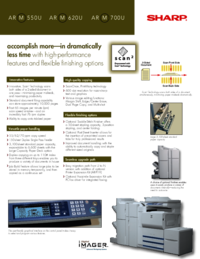 Per vedere il documento Sharp AR-M550U Scheda delle Specifiche