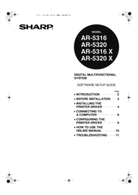 Per vedere il documento Sharp AR-5320 Guida di Configurazione