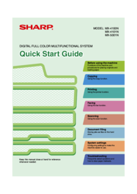 Per vedere il documento Sharp MX-4100N Guida di Avvio Rapido