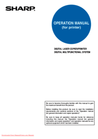 Per vedere il documento Sharp AR-M550U Specifiche