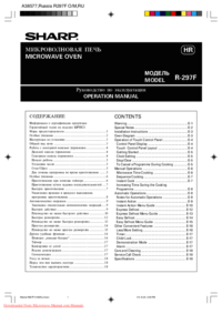 Per vedere il documento Sharp R-297F Specifiche