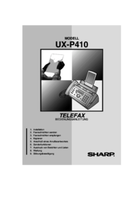 Per vedere il documento Sharp UX-66 Specifiche