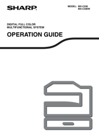 Per vedere il documento Sharp MX-C300W Specifiche