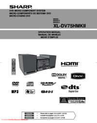 Per vedere il documento Sharp XL-DV75HMKII Specifiche