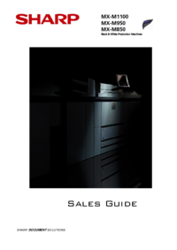 Per vedere il documento Sharp MX-M1100 Specifiche