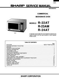Per vedere il documento Sharp R-23AM Manuale di Servizio