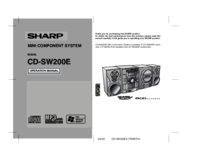 Per vedere il documento Sharp CD-SW200 Specifiche