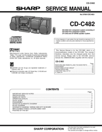 Per vedere il documento Sharp CD-C482 Manuale di Servizio