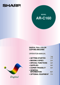 Per vedere il documento Sharp AR-C160 Specifiche