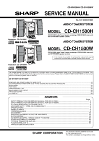 Per vedere il documento Sharp CD-CH1500H Manuale di Servizio