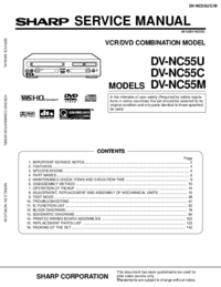 Per vedere il documento Sharp DV-RW370X Manuale di Servizio