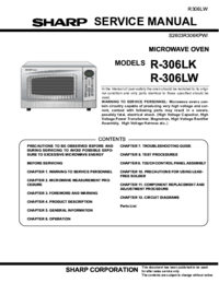 Per vedere il documento Sharp R-306LK Manuale di Servizio