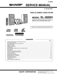 Per vedere il documento Sharp XL-3000V Manuale di Servizio