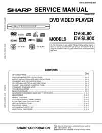 Per vedere il documento Sharp DV-SL80X Manuale di Servizio