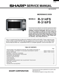 Per vedere il documento Sharp R-301FK Manuale di Servizio