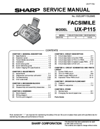 Per vedere il documento Sharp UX-144 Manuale di Servizio