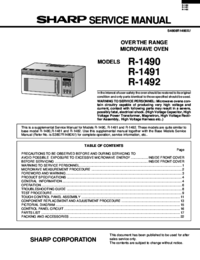 Per vedere il documento Sharp R-1491 Manuale di Servizio