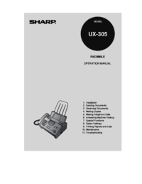 Per vedere il documento Sharp UX-51 Specifiche