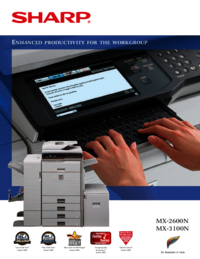 Per vedere il documento Sharp MX-2600N Brochure