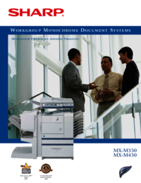 Per vedere il documento Sharp MX-M350N Brochure